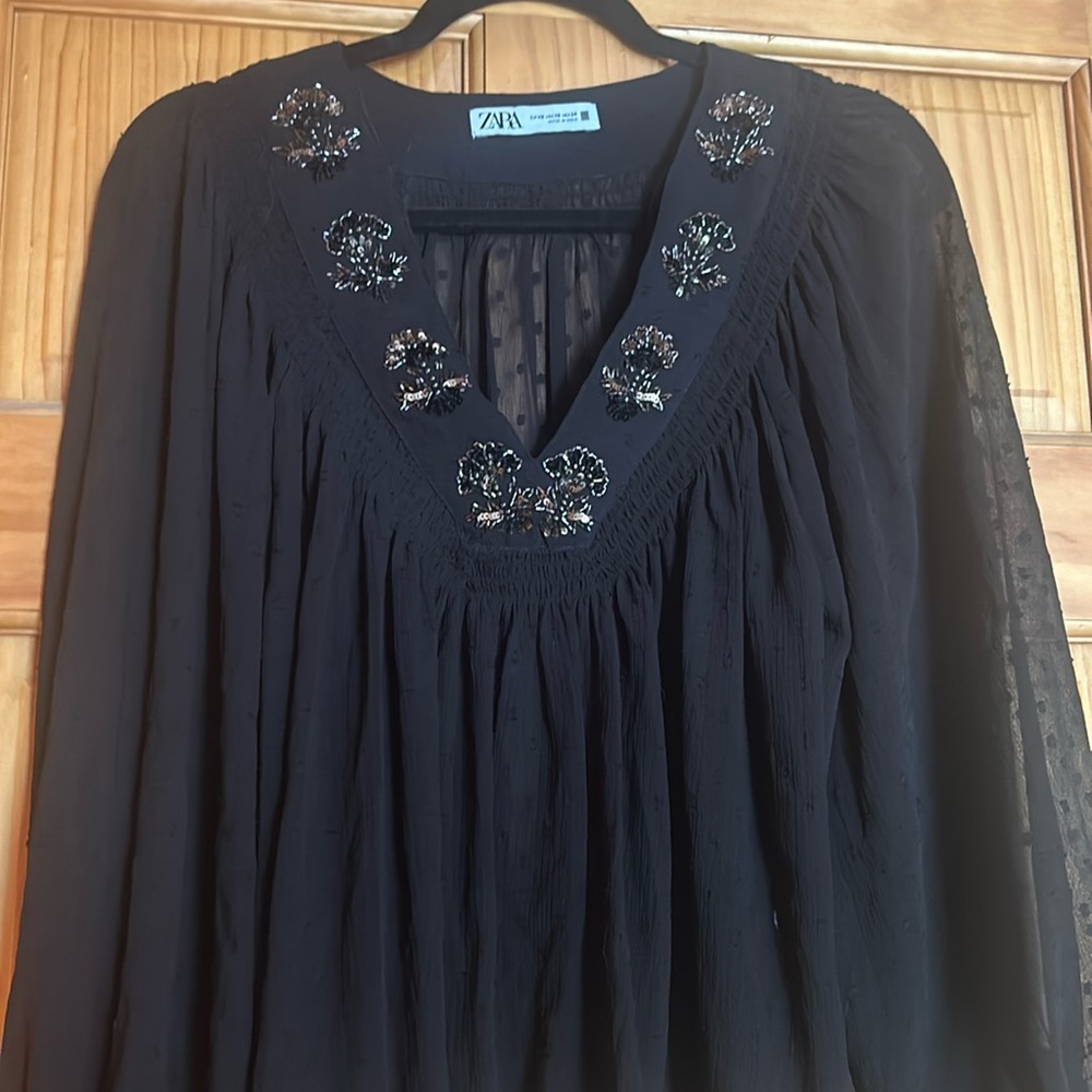 Sheer Zara top